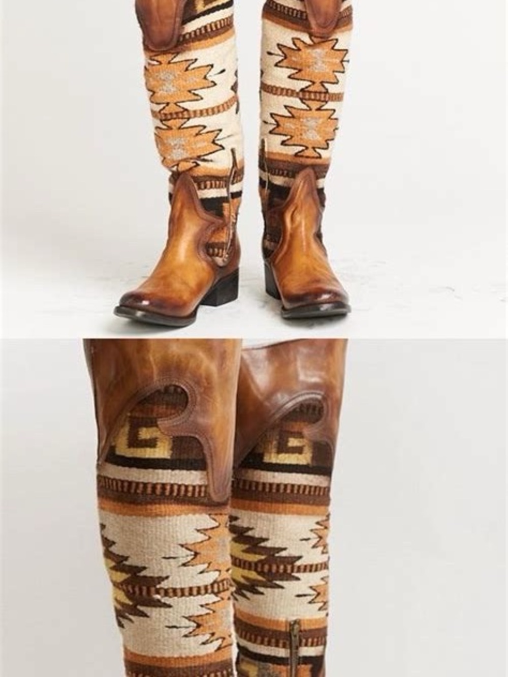 Freebird by Steven Sun Boots Southwestern Over the Knee Boots Size 8 - Picture 2 of 10